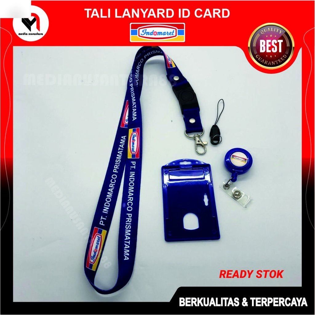 

Tali ID Card INDOMARET / Tali Lanyard INDOMARCO PRISMATAMA Printing 2 Sisi / Paket Lengkap HANDPHONE