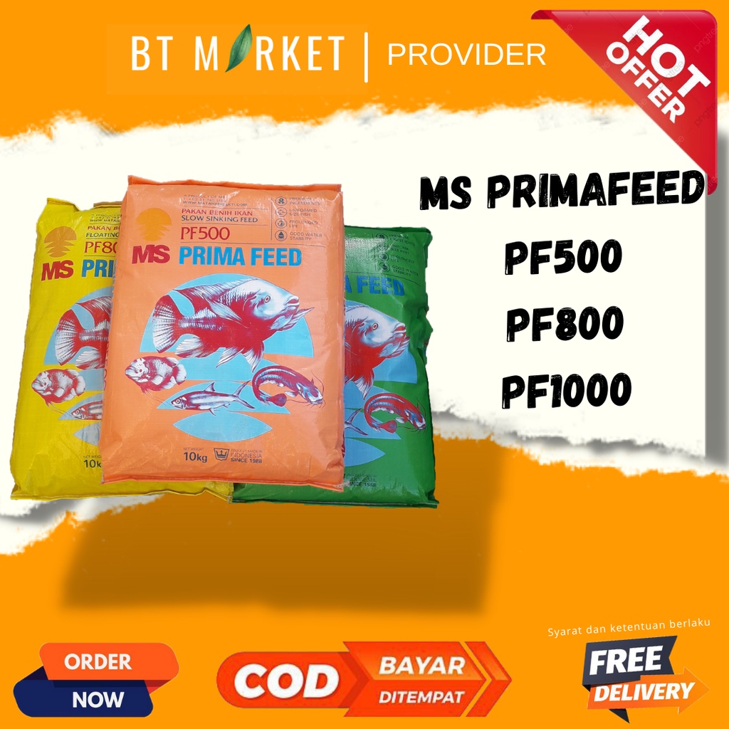 Pelet Ikan PF 500  PF 800 PF 1000 500gr Pakan Benih Ikan Pakan Guppy Pakan Cupang