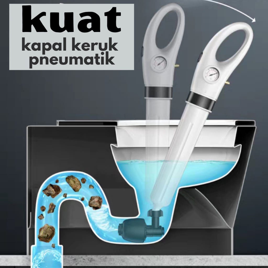 Tool Master ✨GARANSI 1 TAHUN✨ Pompa Anti Sumbat untuk Toilet, WC, Closet 6-8 BAR