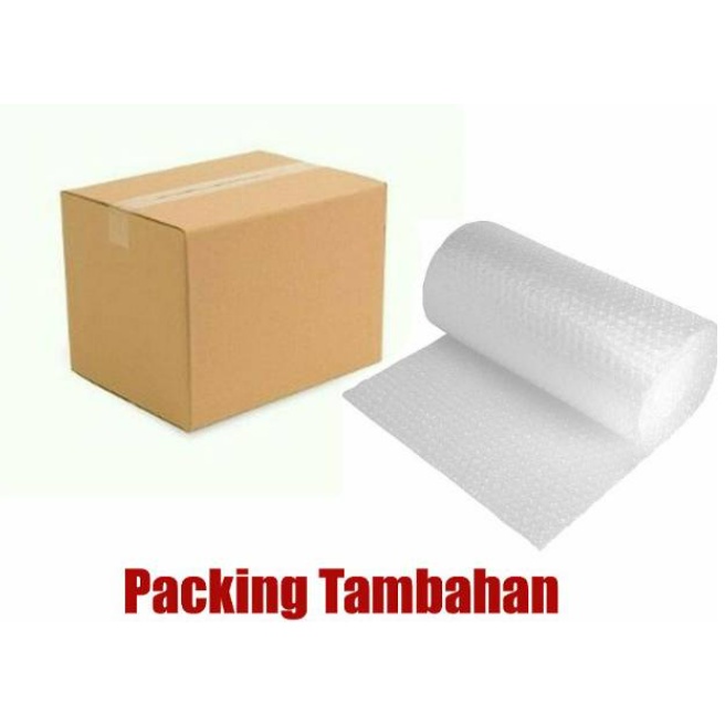 

EXTRA BUBBLE WRAP ATAU KARDUS EXTRA TAMBAHAN AMAN TIDAK MUDAH RUSAK KEAMANAN LEBIH TERJAMIN