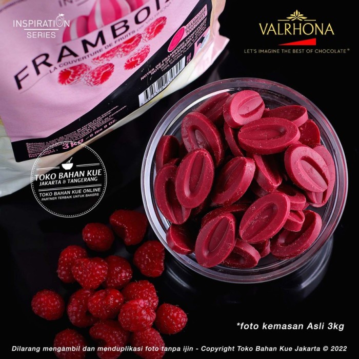 

[Big Sale] Valrhona Chocolate Inspiration Raspberry FRAMBOISE 250gr Couverture