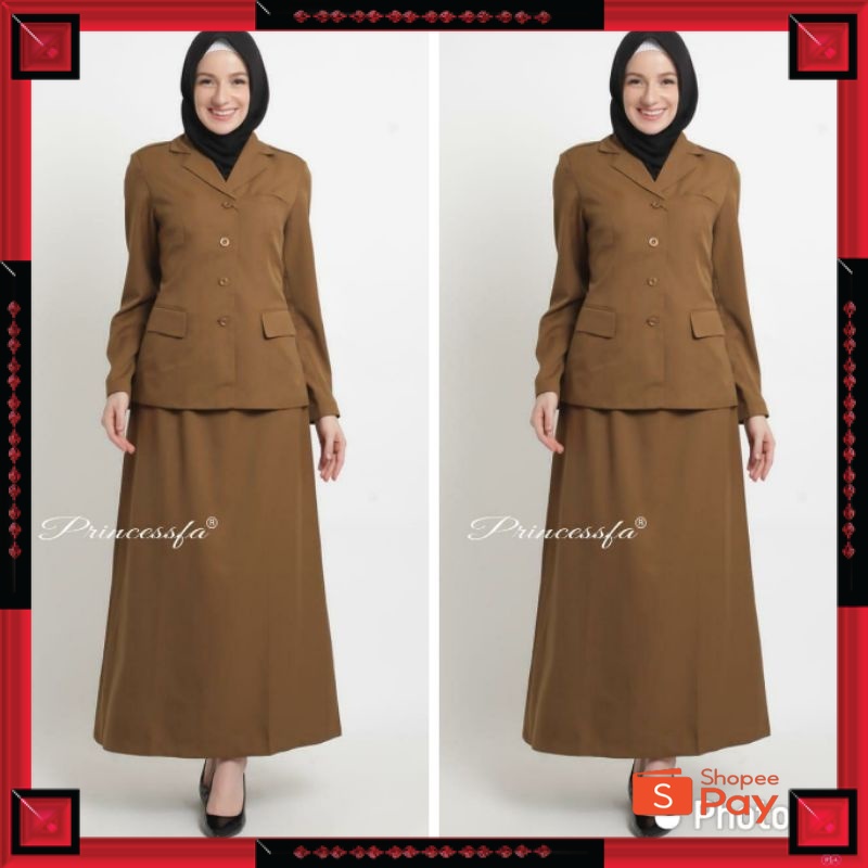 12.12 SERAGAM SALE / seragam pemda wanita princessfa/ baju pdh kheki tua wanita terbaru/ seragam asn
