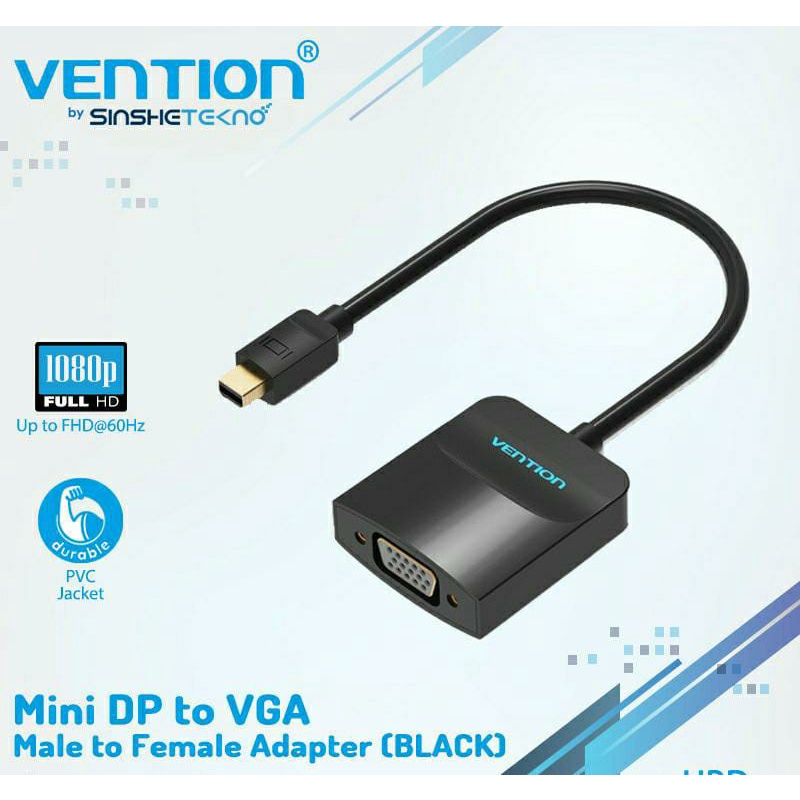 Converter Mini Dp/Disply Port to VGA Vention Converter Mini DP to VGA