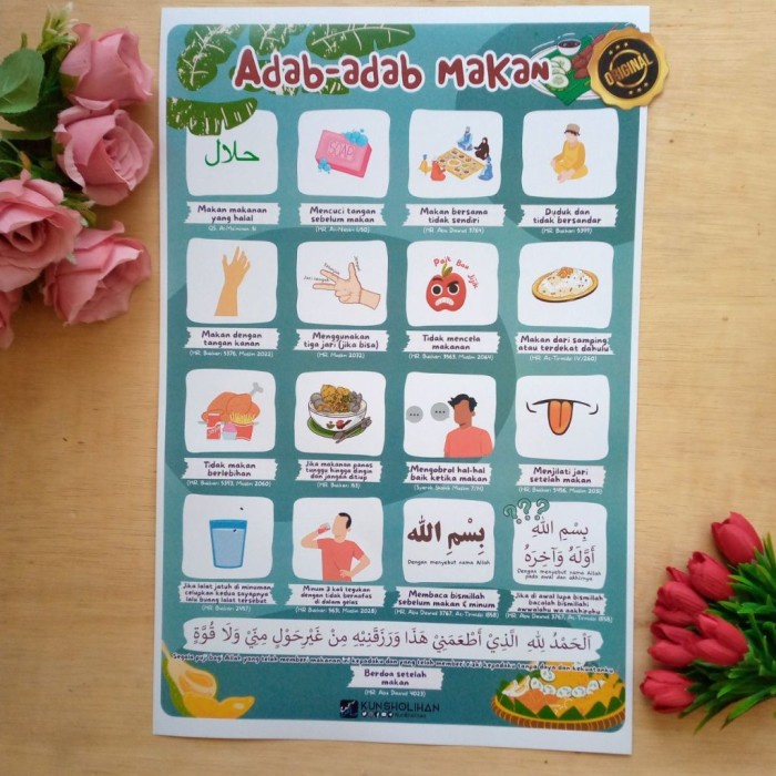 

Poster Adab Makan Kun Sholihan - Asli