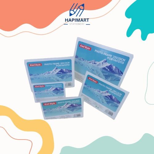 Bingkai Foto Akrilik Horisontal/Stand Frame Bingkai Foto Transparant - 25 x 20 cm