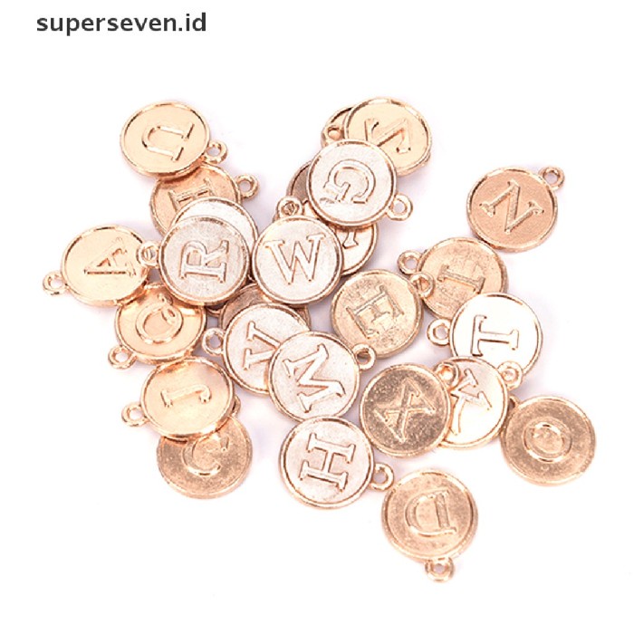 

promosi 26huruf Alfabet A-Z Kerajinan Tangan DIY Membuat Perhiasan