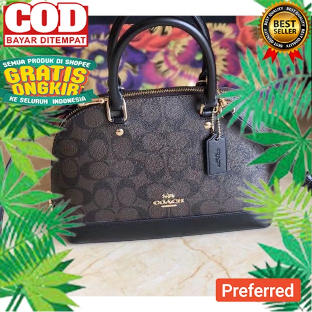 Coach Sierra Signature Hand Bag Shoulder Bag F27583 57555 55450// HAND BAG / TAS TANGAN MURAH / TAS 