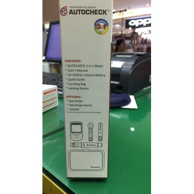 AUTOCHECK ALAT GCU 3 IN 1 Alat Test Gula Kolesterol Asam Urat