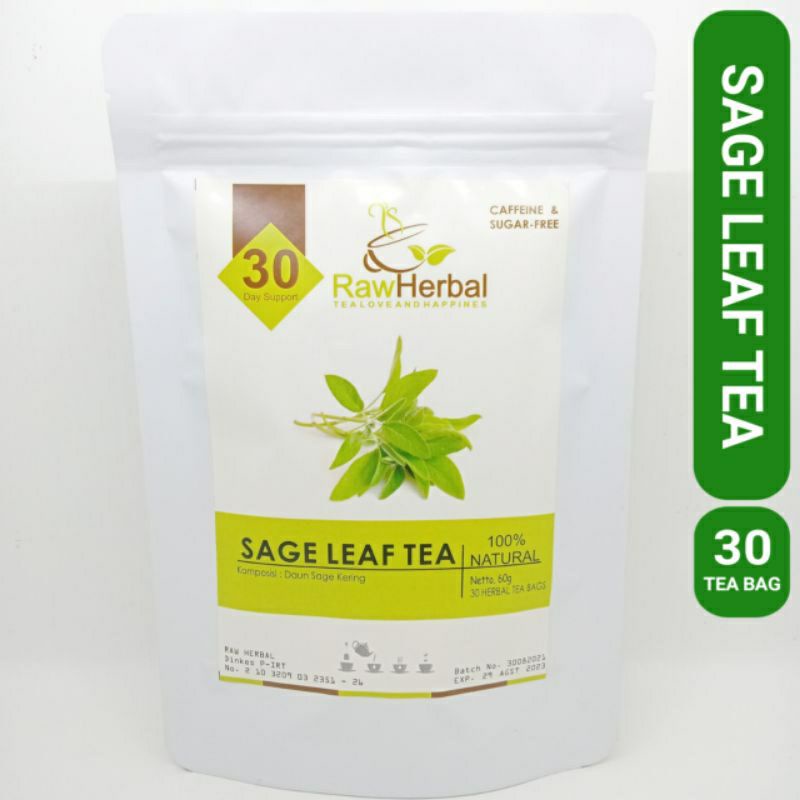 

COD SAGE TEA : PURE ORGANIC SAGE LEAF TEA (30 Tea Bag) baik bagi ibu yg sedang menyapih (mengurangi produksi asi)