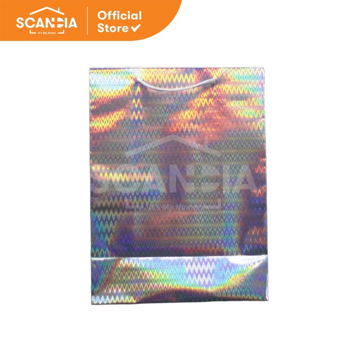 

SCANDIA Tas Hadiah Gift Bag 18X23cm Medium Zigzag Silver (SC0002)