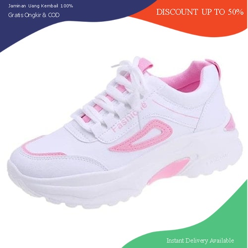 PVN Sepatu Cewek Wanita Kasual Olahraga Running Tinggi Import Premium Quality shoes Sport Trendy K-F