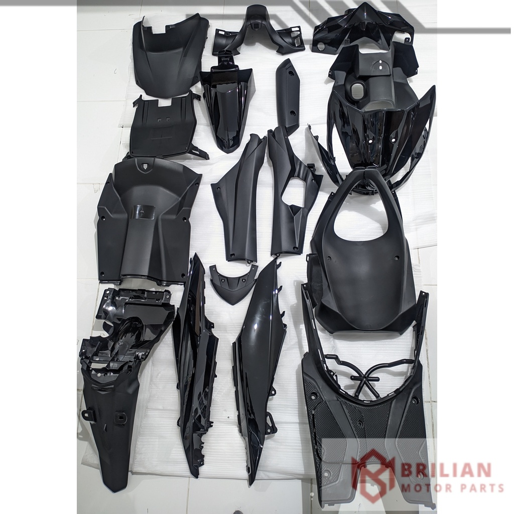 Full Body Beat FI CBS K25 2012 2013 2014 Hitam WIN | complete set bodi kasar halus motor honda injek