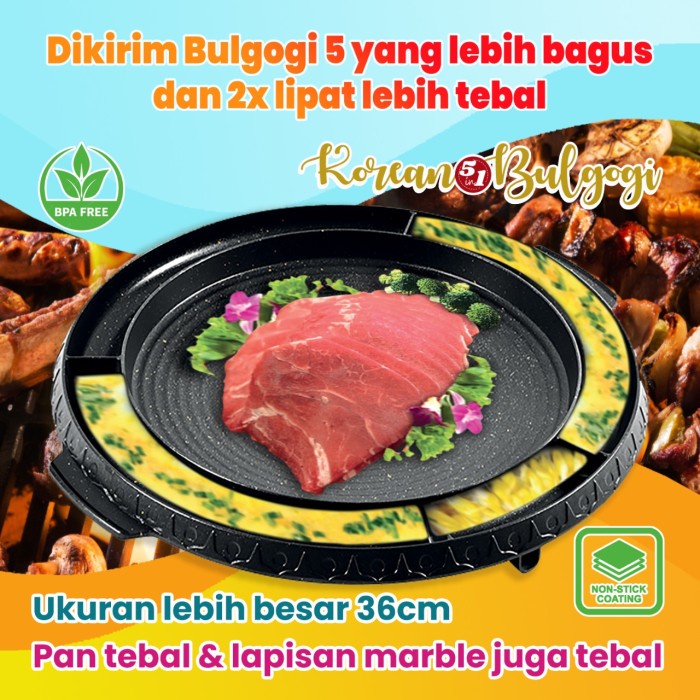 BULGOGI PAN BBQ 2 IN 1  Gohappy GHK39 Steamboat & Grill pan - Bulgogi 2in1 GM