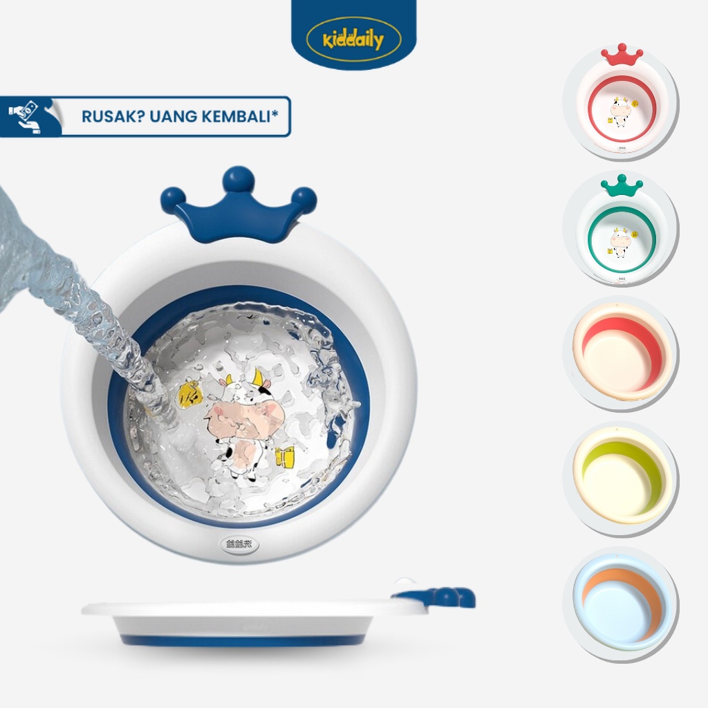 ZENDAILY Baskom Lipat Basin Wastafel Anak Portable  Wadah Lipat Portable Bak Lipat Ember Lipat Anak 