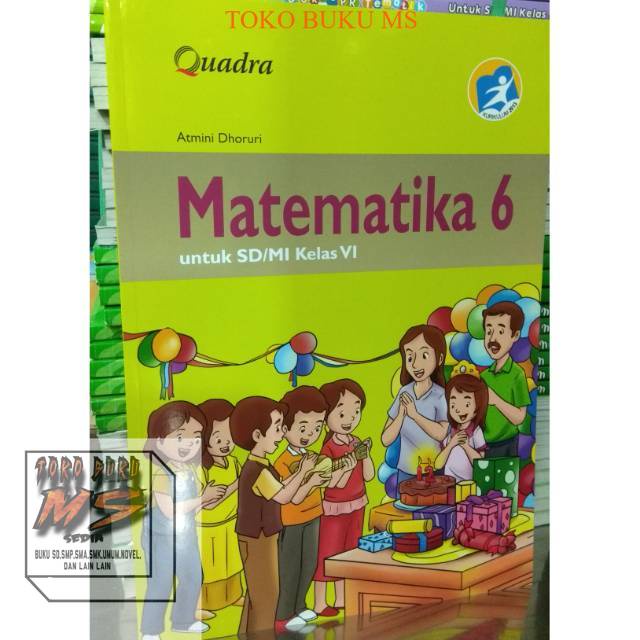 BUKU MATEMATIKA KELAS 6 SD PENERBIT QUADRA