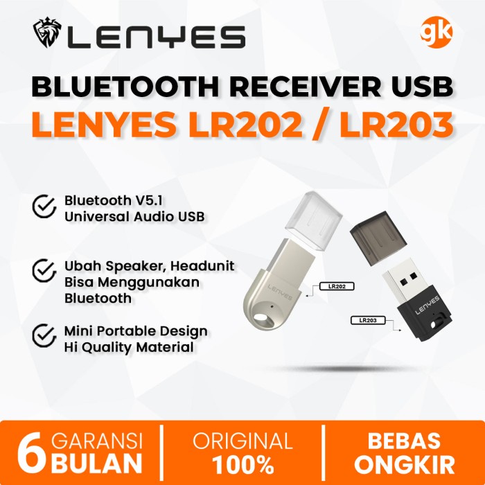 LENYES LR201 LR202 LR203 LR205 Bluetooth 5.1 Receiver USB Wireless Adapter Car Speaker Headunit Tape