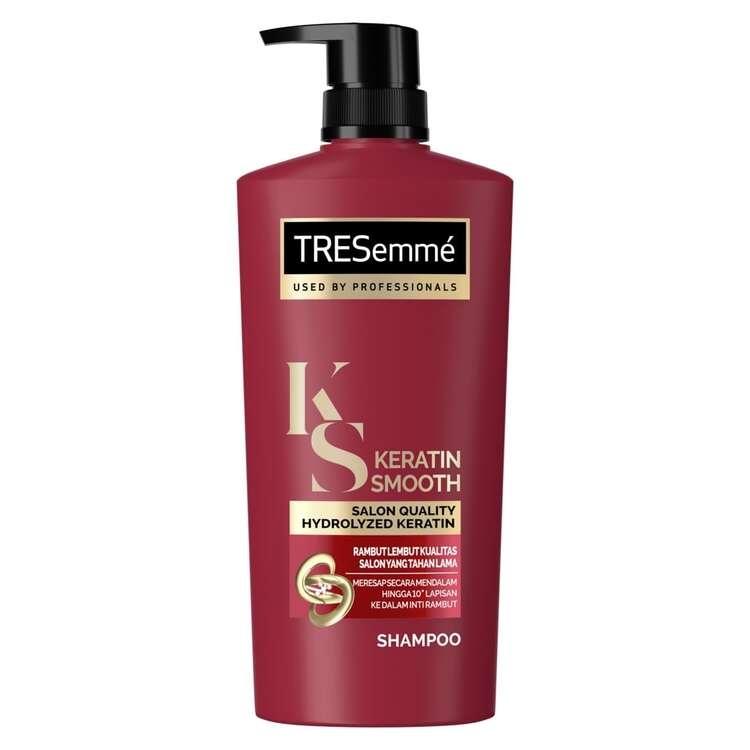TRESEMME SHAMPOO KERATIN SMOOTH Rambut Lembut 48 Jam* with Hydrolyzed Keratin 670ML x2-1