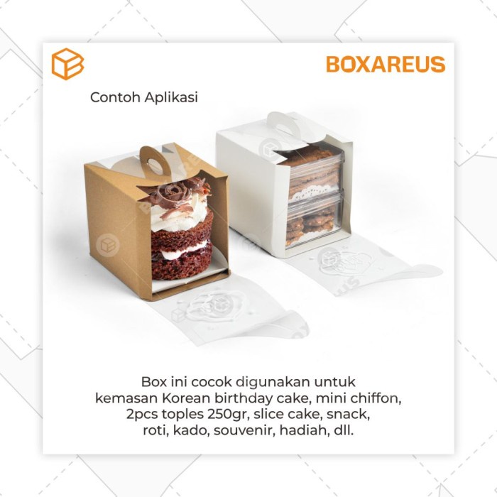 

41212 | Dus Kue, Box Kue, Cake Box, Gift Box, Kado, Souvenir - Cokelat