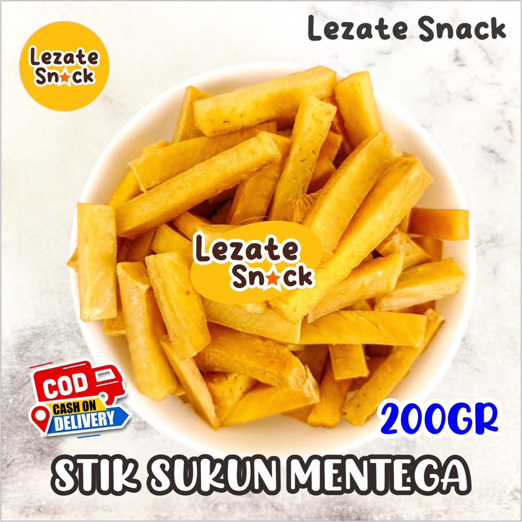 

Kripik Stik Sukun Super 200gr Empuk Renyah Enak Lezate Snack / Keripik Sukun Mentega Empuk WAP SHOP