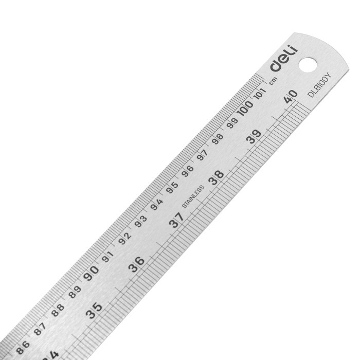 

Deli Penggaris Besi 100 Cm / Steel Ruler Garisan 100 Cm EDL8100Y