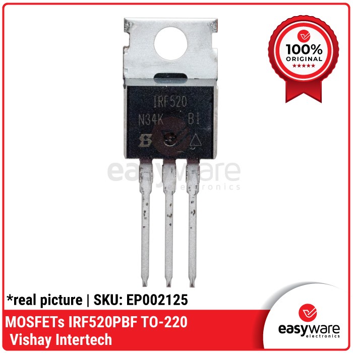 MOSFETs IRF520PBF TO-220 Vishay Intertech Original IRF520 MOSFET CN79