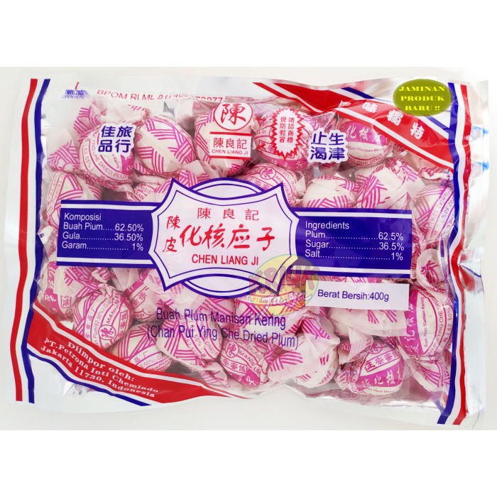 

FLASH SALE - PROMO SPESIAL Manisan Plum Bungkusan Chen Liang Ji 500 Gram - PINK