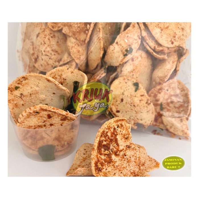 

FLASH SALE - PROMO SPESIAL KERIPIK BASRENG Daun Jeruk Pedas / Cikruh