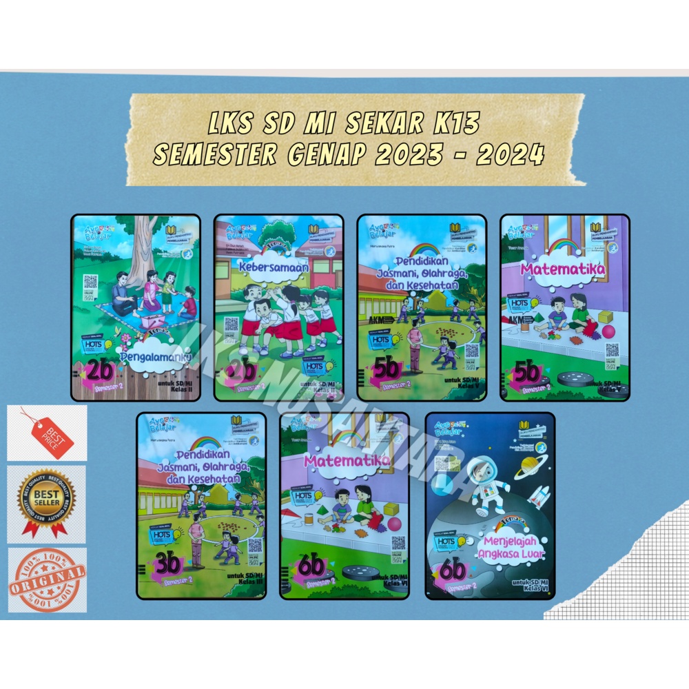 Buku LKS Sekar Putra Nugraha SD MI Kelas 2 3 5 6 Genap Kurikulum K13 2023/2024 Termurah