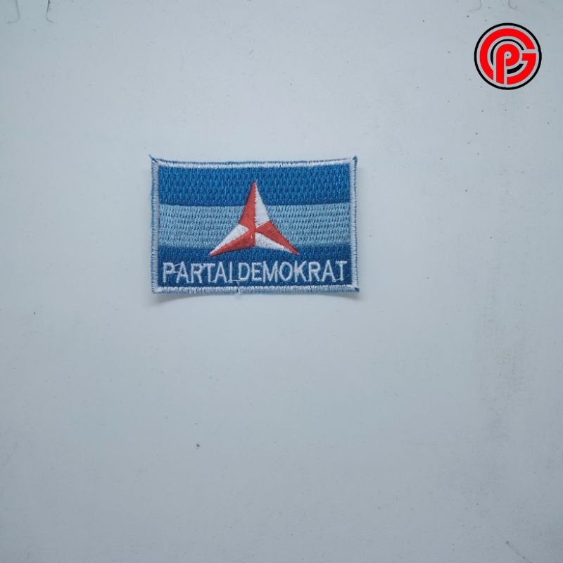 Best Seller Logo Bordir Partai Demokrat / Logo Partai Demokrat / Bordir Logo Partai Demokrat / Bordi