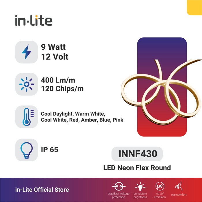 In-Lite Lampu LED Neon Flex Round INNF430