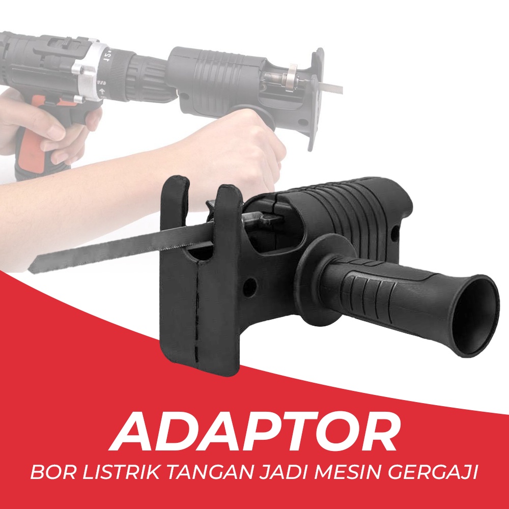 Adaptor Bor ke Gergaji Chain Saw - XMSJ Adaptor Bor Listrik Menjadi Gergaji Mesin - Adaptor Bor Ke G