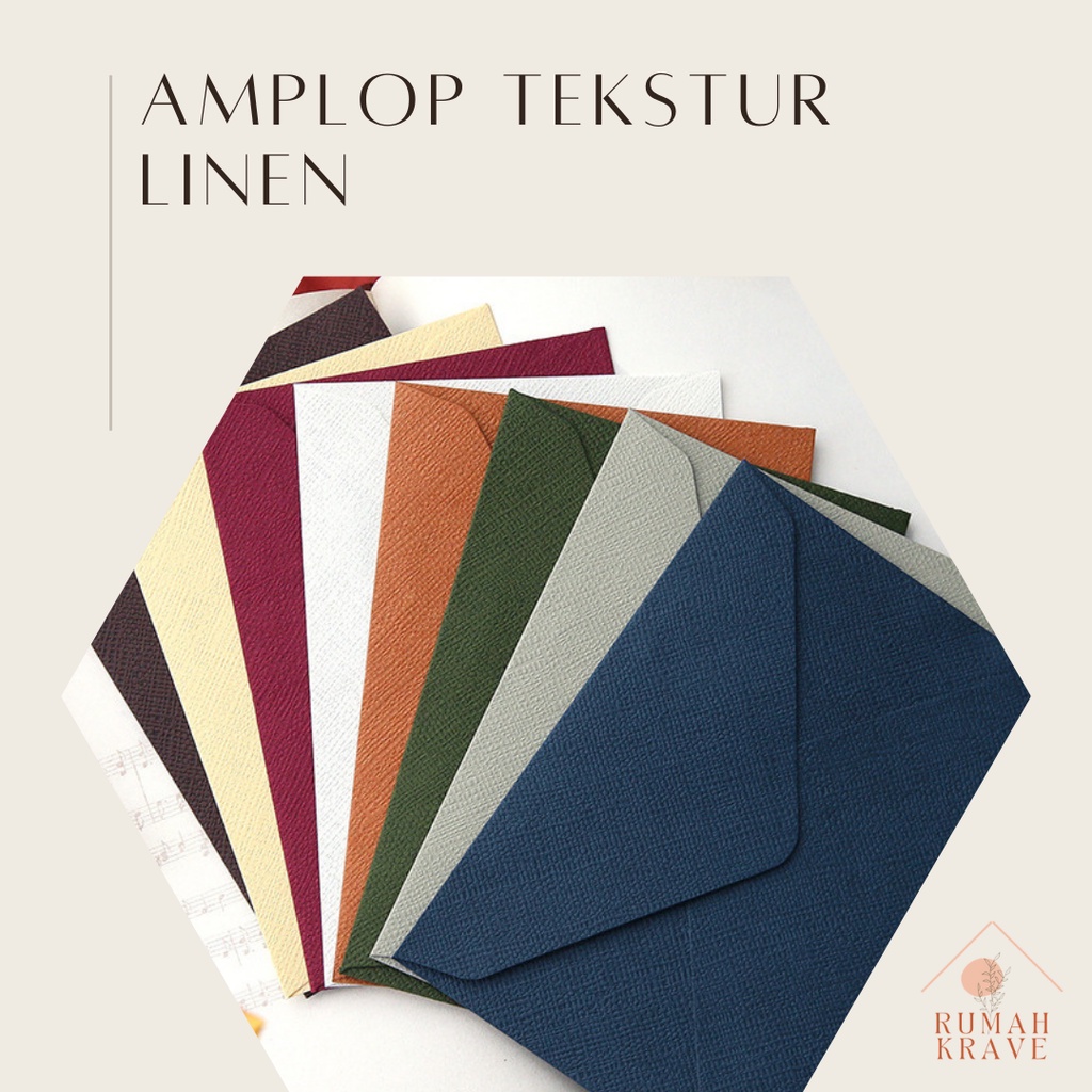 

RUMAH KRAVE - Amplop Tekstur Linen 16,1x11,2 cm