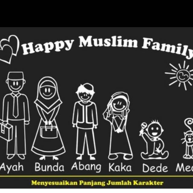 

Cutting Stiker Happy Family High Quality Sticker