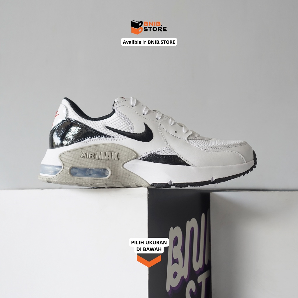 Sepatu Sneaker Wanita_Nike_Air_Max Excee White Black Iron Ore [DR2402 100] Original