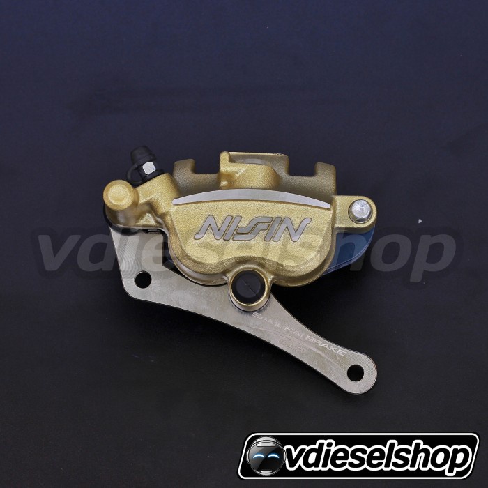 Kaliper Rem Nissin Samurai Brake Original PNP Vario Beat Scoopy Spacy - Gold, Breket Disc 260