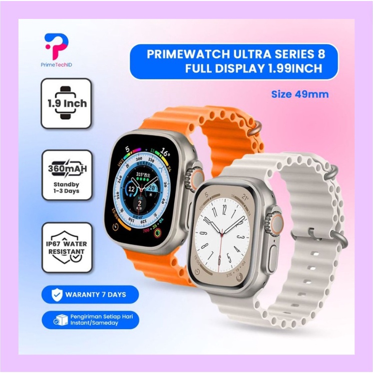 Jam Tangan Premium Quality Smartwatch ULTRA PrimeWatch Series 8 Ultra