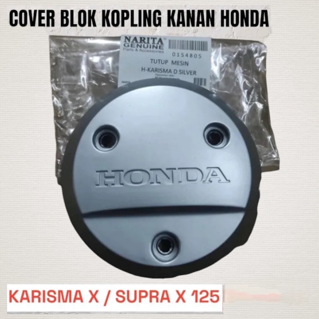 tutup cover blok bak kopling mesin kanan karisma dan supra x 125 narita