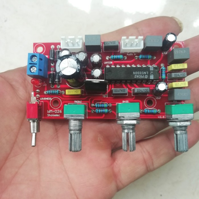 KIT TONE CONTROL LM 1036 LM1036 siap pakai