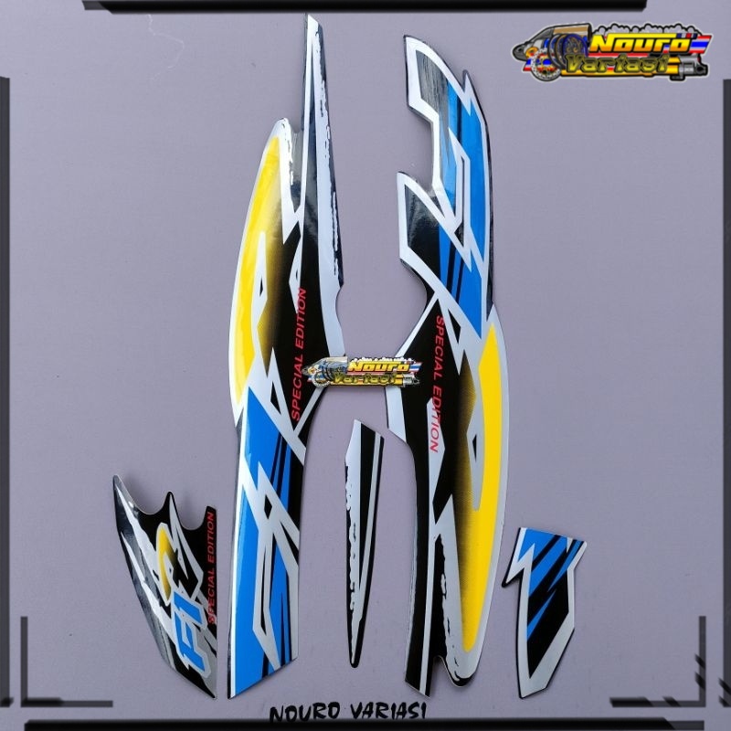 COD striping yamaha fizr fiz r f1 zr 1996 biru kuning stiker  standar   LIGHT888