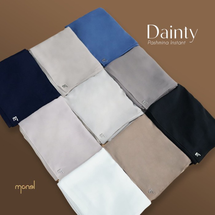 Monel - Hijab Pashmina instant - Dainty - Navy