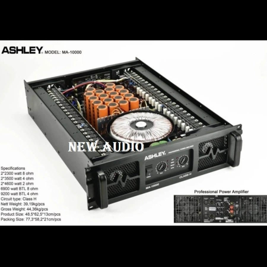 power amplifier ashley ma10000 ma 10000 original garansi