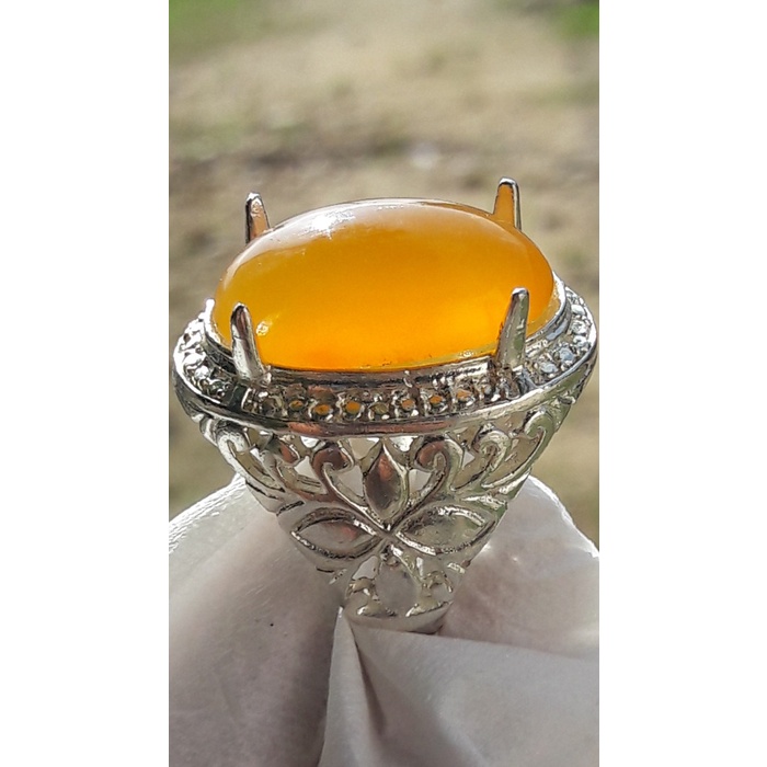 BATU AKIK WARNA KUNING GOLKAR