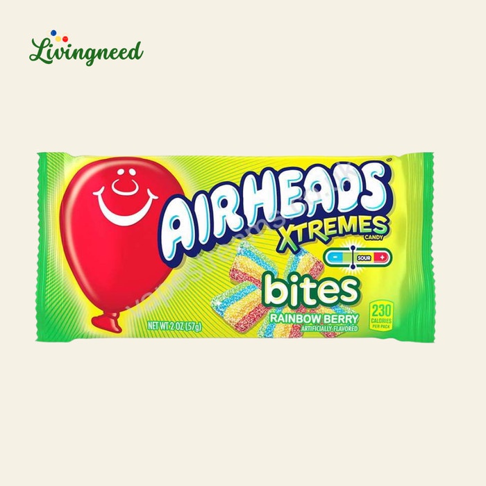

Permen Airheads Xtremes Bites Rainbow Berry 57 gram