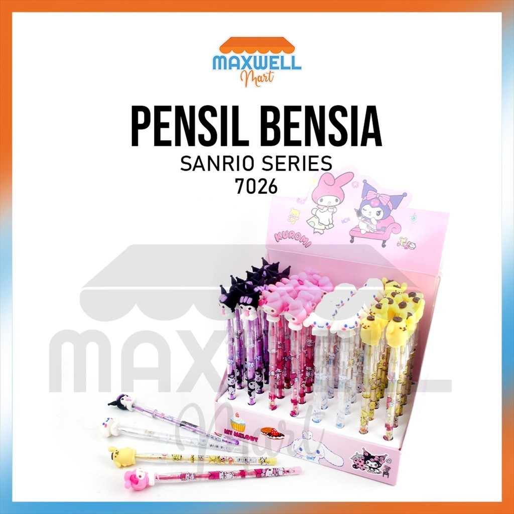 

[MaxMart] Pensil Sambung Susun/ 1buah Pensil Bensia Kepala SANRIO 7026