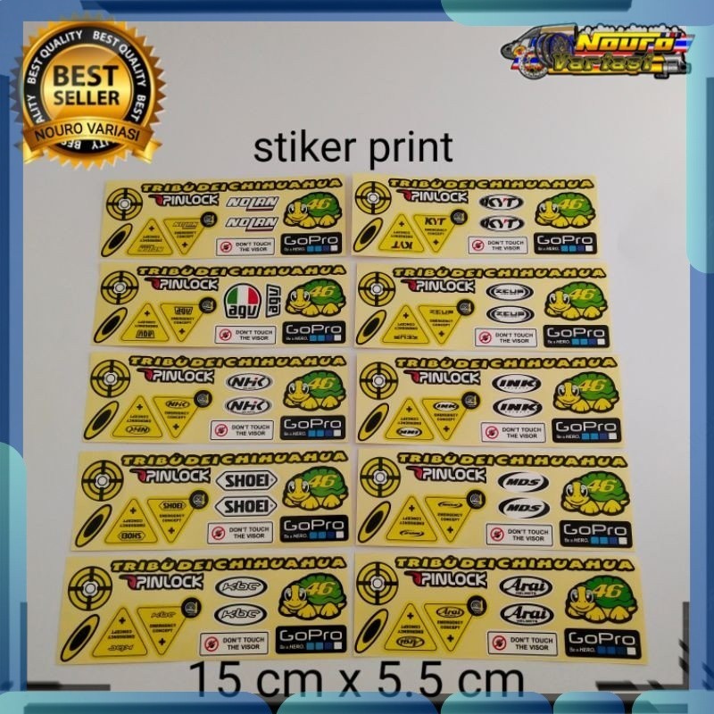 Stiker Stiker print helm NHK   mantap bagus