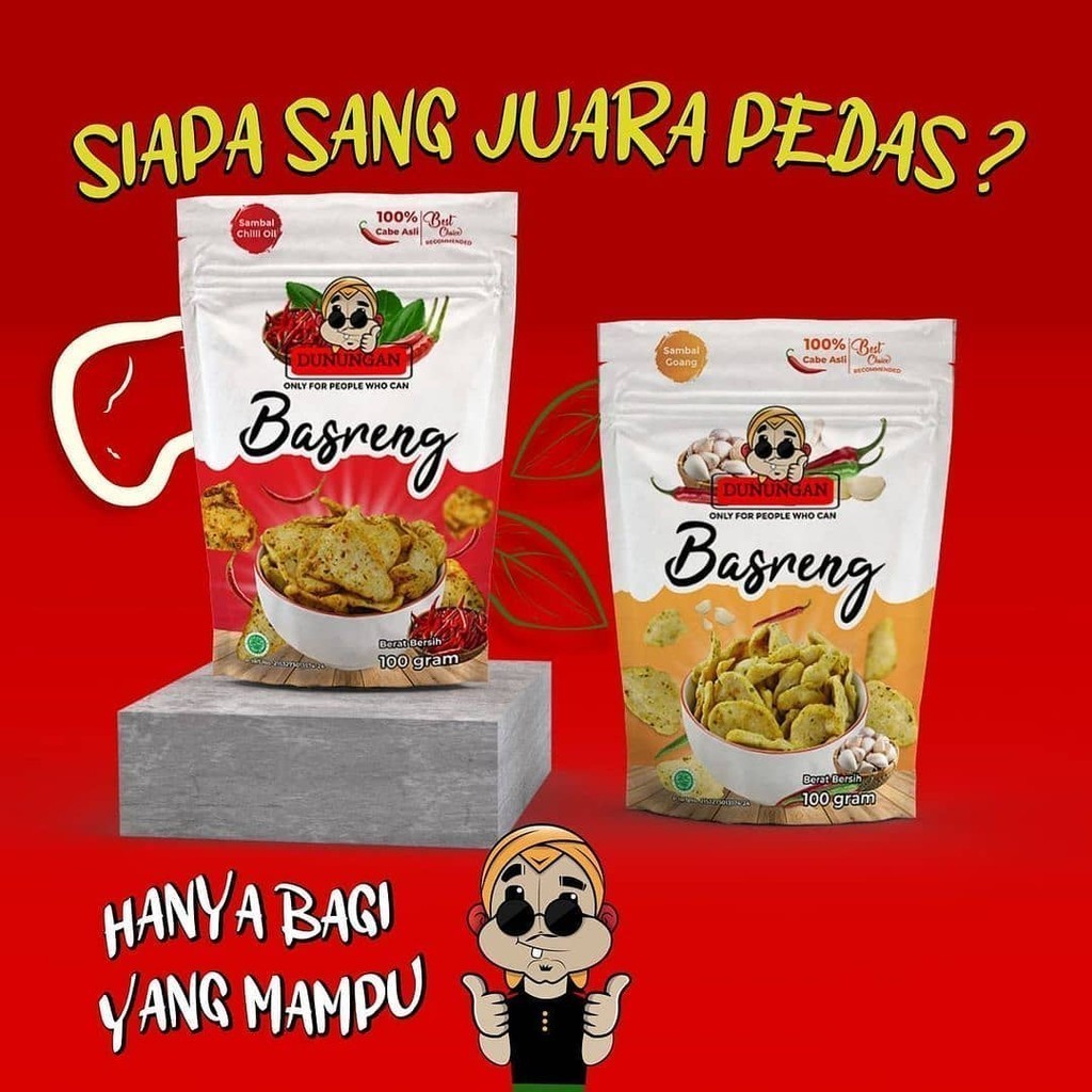 

g [PROMO!!] Dunungan Basreng 100gr - baso goreng cemilan enak terbaik diskon murah