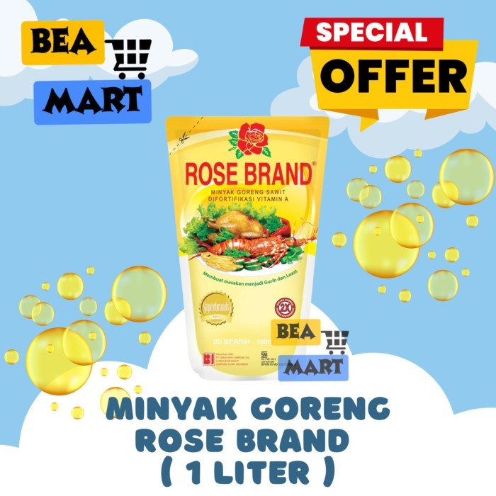 

Minyak Goreng Rose Brand 1L | RoseBrand Refil Pouch 1 L Liter