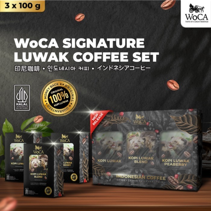 

READY STOCK!!! WoCA Signature Luwak Coffee Set Premium
