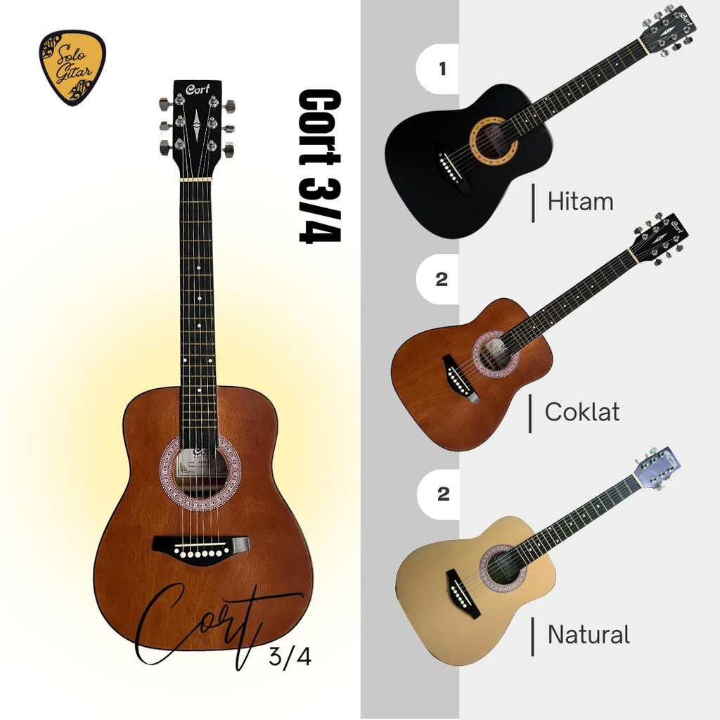 GITAR CORT 3/4 PEMULA HIGH QUALITY