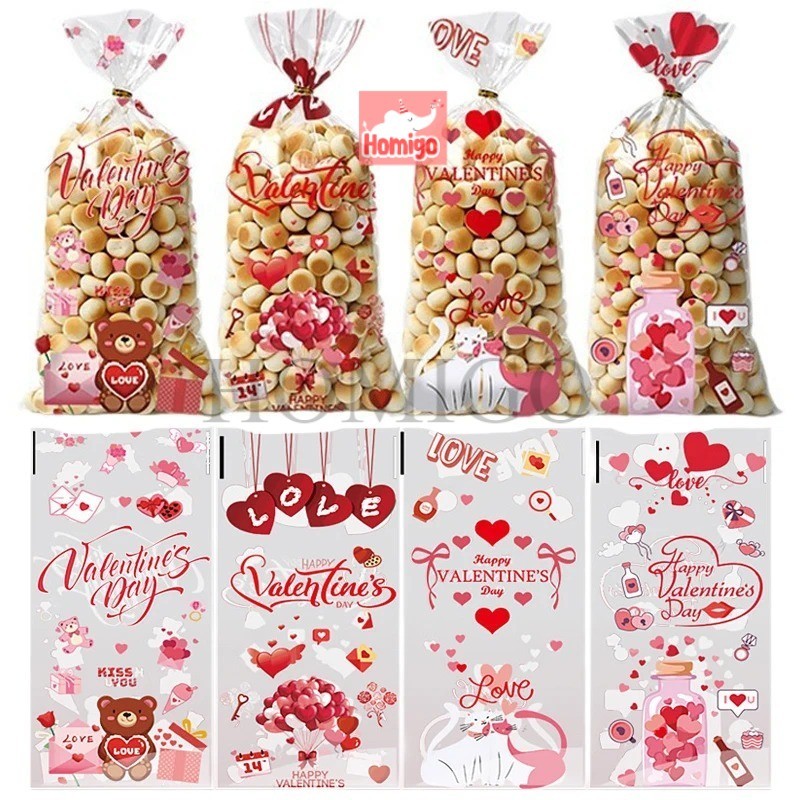 

Homigo Isi 50 pcs Plastik Hadiah Kado Hampers Valentine Bingkisan Snack Ulang Tahun Karakter Lucu Plastik Snack Ultah Anak Cowok Cewek Ulang Tahun Plastik Biskuit Permen